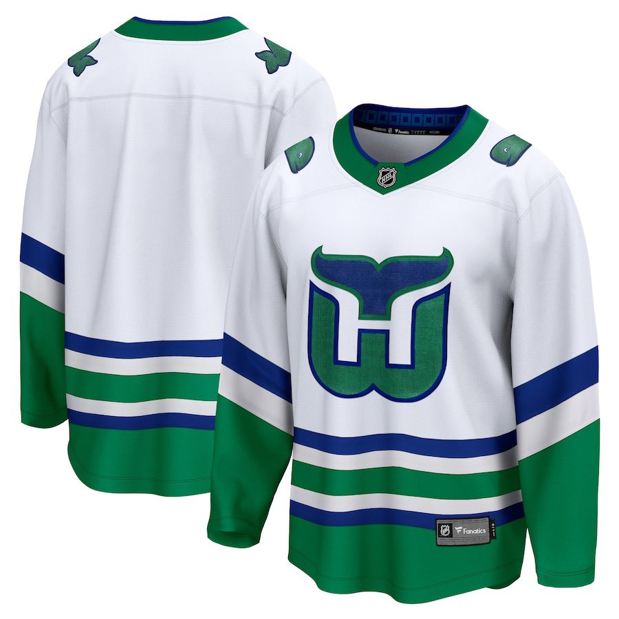 Men Carolina Hurricanes Fanatics Branded White Whalers Premier Breakaway NHL Jersey->women nhl jersey->Women Jersey